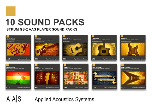 AAS Applied Acoustics Systems 10 Sound Packs Strum GS-2  &  AAS  Plаyеr